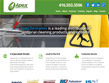 Tablet Screenshot of apexsanitation.com